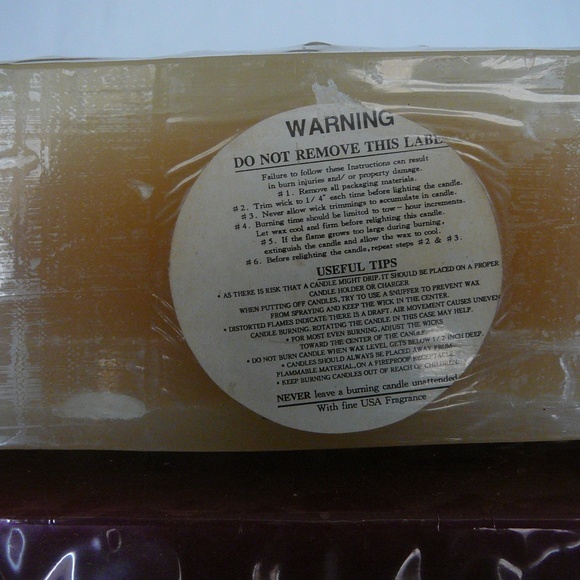 5 burner Brick Candle on iron holder two piece set - Picture 8 of 8